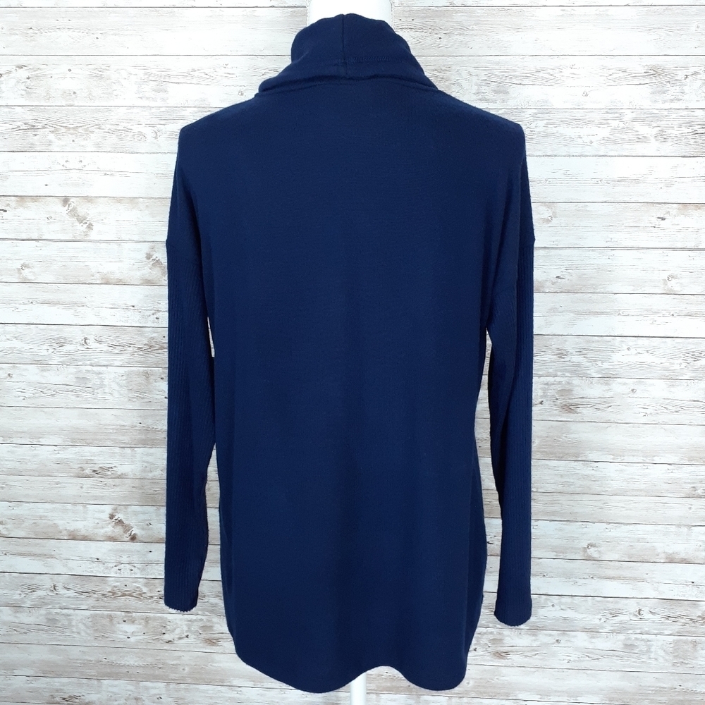 Style & Co Top XS Tie Neck Front Pocket 605 - Picture 3 of 6